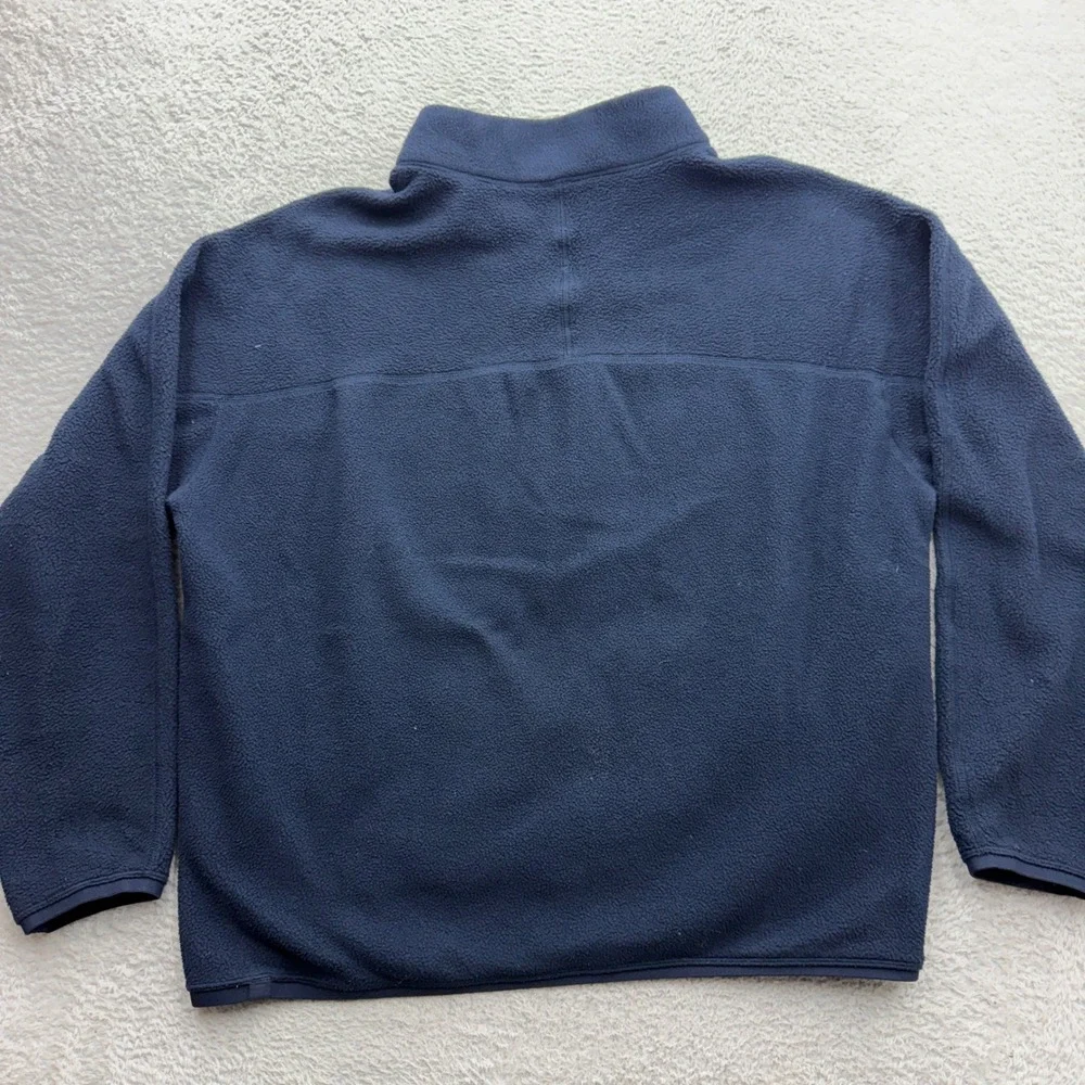Lululemon Mens Oversized Fleece Half Zip Pullover Navy Blue LM3DTCS M